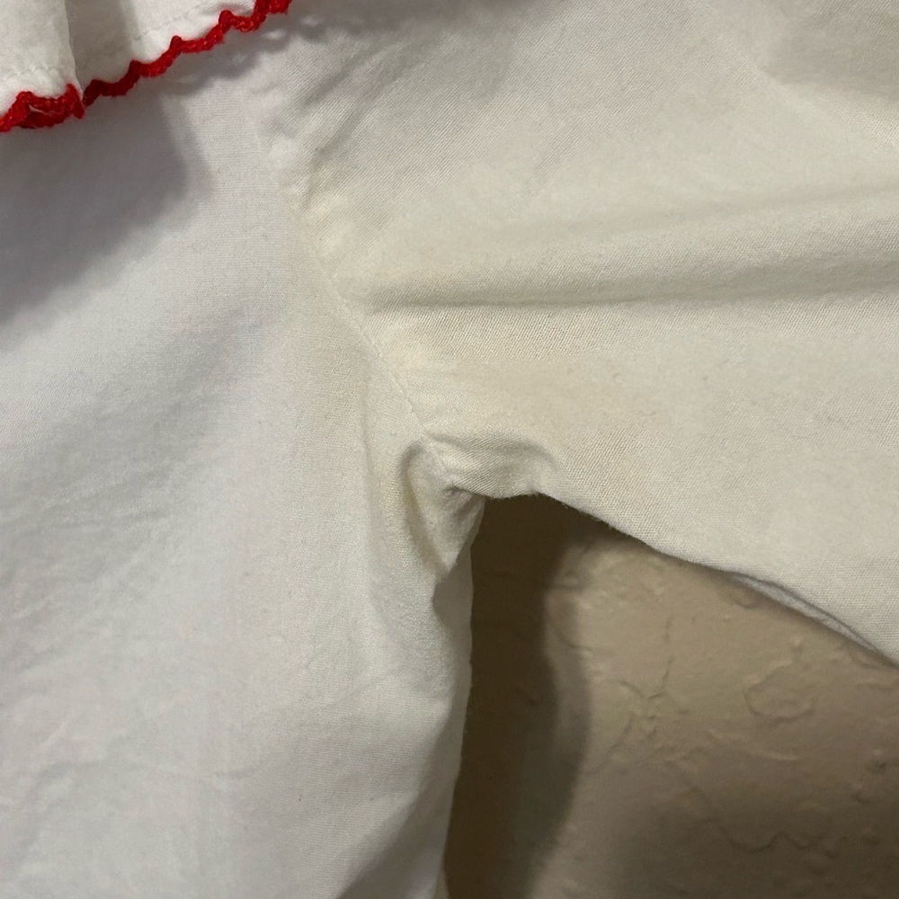 REVOLVE Lovers + Friends White Ruffle Lined Cotton Mini Dress Whimsical Women M - Picture 8 of 8